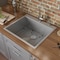 Ruvati 24 x 20 inch Drop-in 16 Gauge Stainless Steel Rounded Corners Topmount Kitchen Sink Single Bowl RVH8014 - alternate 1